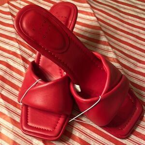 A New Day Red Sandals with Cushioned Straps